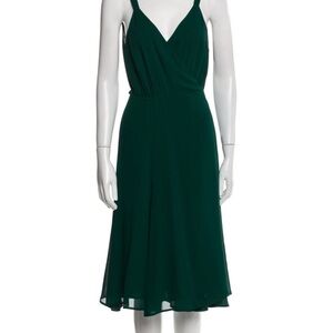 Reformation Deep Green Midi Dress